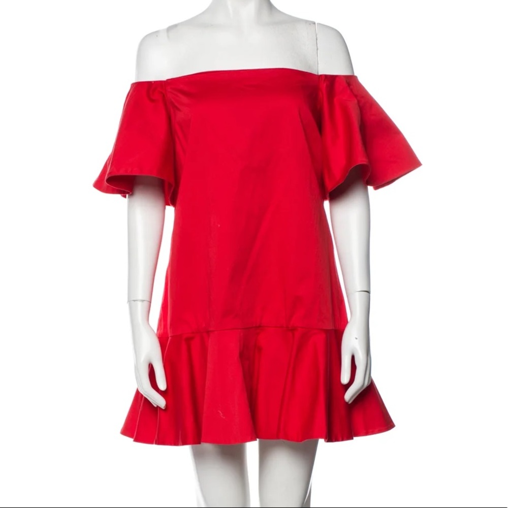 ALEXIS Aliana red off the shoulder mini dress size xs